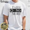 Official Faith No More classic logo white T-shirt featuring bold logo design, perfect for fans of the iconic band.