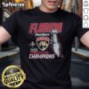 Alt Text: Official Florida Panthers 2025 NHL Stanley Cup Champions T-Shirt featuring team logo and celebratory design.