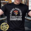 Official Florida Panthers '25 Stanley Cup Champions Class T-Shirt featuring team logo and championship details.