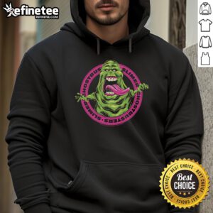 Official Ghostbusters Frozen Empire Slimer Hoodie featuring vibrant Slimer graphic and cozy design for fans and collectors.