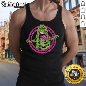 Official Ghostbusters Frozen Empire Slimer tank top featuring vibrant graphics of Slimer, perfect for fans and collectors.