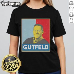 Official Greg Gutfeld Hope Ladies Tee featuring a stylish design for fans of the popular TV host and comedian.