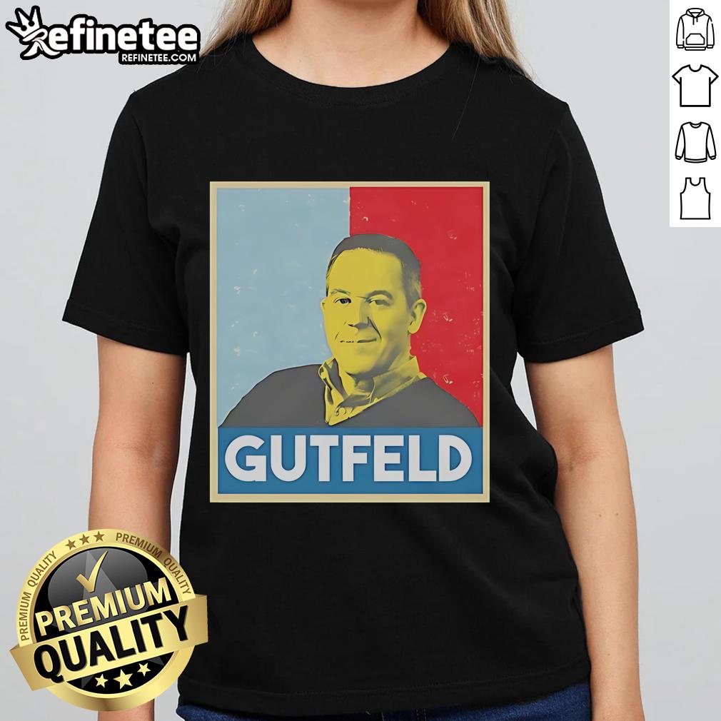 Official Greg Gutfeld Hope Ladies Tee featuring a stylish design for fans of the popular TV host and comedian.
