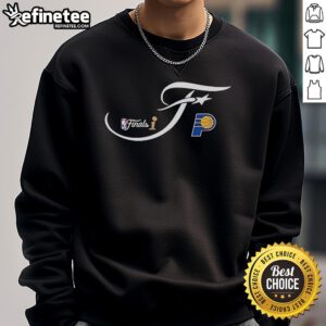 Official Indiana Pacers Sportiqe 2025 NBA Finals Bingham Sweatshirt in blue with team logo and stylish design.