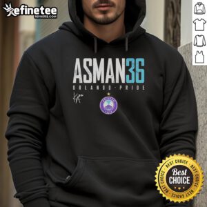 Official Kat Asman Orlando Pride Elite 36 Hoodie featuring vibrant colors and stylish design for fans and supporters.
