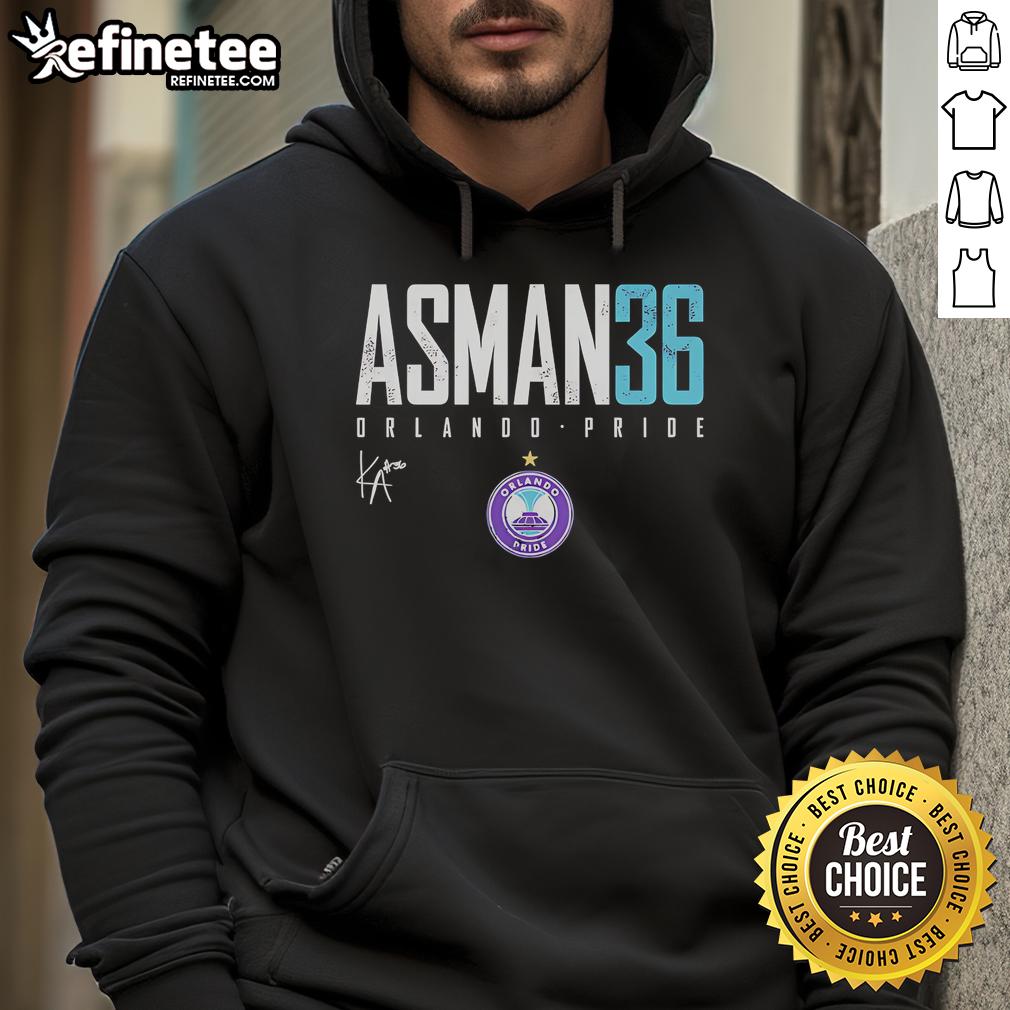 Official Kat Asman Orlando Pride Elite 36 Hoodie featuring vibrant colors and stylish design for fans and supporters.