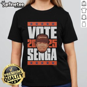 Official Kodai Senga 2025 Vote Ladies Tee featuring a stylish design for fans supporting Senga in the upcoming election.