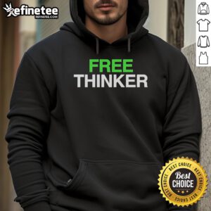Official Matt Kim Free Thinker Hoodie in black, featuring a bold graphic design and comfortable fit for casual wear.