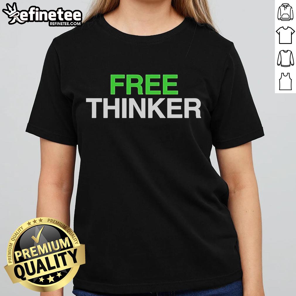 Official Matt Kim Free Thinker Ladies Tee featuring a stylish design, perfect for fans of unique graphic apparel.