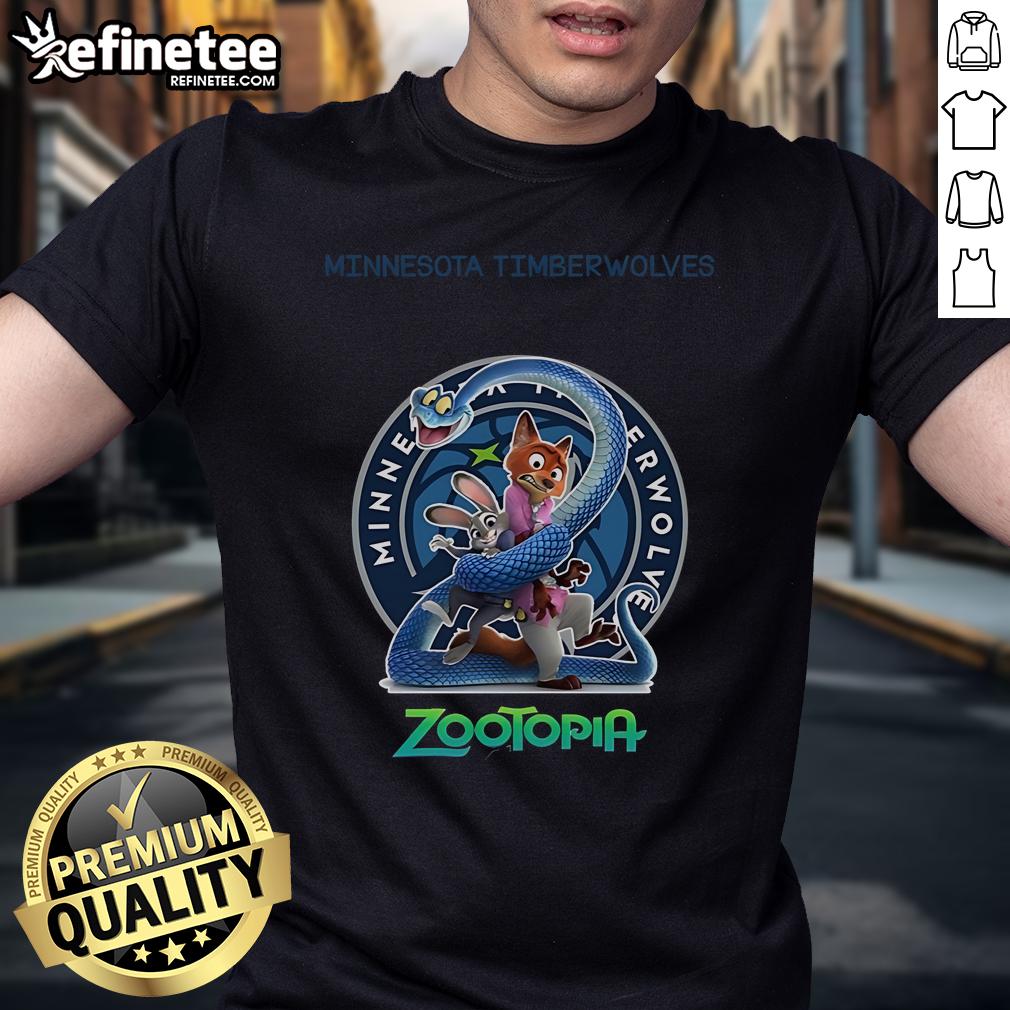 Official Minnesota Timberwolves Zootopia 2 T-Shirt