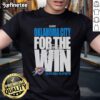 Alt Text: Official NBA Oklahoma City Thunder For The Win 2025 Playoffs T-Shirt featuring team colors and logo.