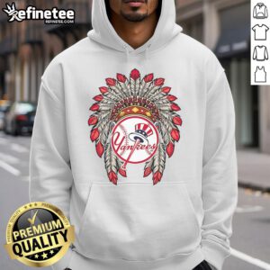 Official New York Yankees Native American Logo Hoodie featuring unique design and vibrant colors for fans and collectors.