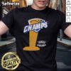 Alt Text: Official OKC Thunder Champs 2024-2025 Season Trophy T-Shirt featuring vibrant team colors and logo design.