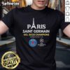 Alt Text: Official Paris Saint Germain UCL Champions 2025 T-Shirt featuring the club logo and celebratory design.