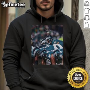 Official Philadelphia Eagles Push-On Hoodie in green, featuring the team's logo and comfortable design for fans.