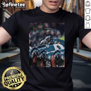 Official Philadelphia Eagles Push On T-Shirt featuring team logo and vibrant design, perfect for fans and game day.
