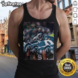 Official Philadelphia Eagles push-on tank top featuring team logo and colors, perfect for game day and summer wear.
