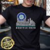 Seattle Seahawks 2025 T-Shirt featuring the official skyline design, perfect for fans and collectors of Seahawks merchandise.