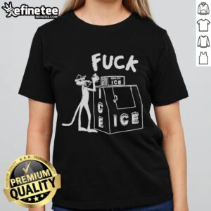 Official TV Dad Fuck Ice Ladies Tee featuring a bold graphic design, perfect for casual wear and fan merchandise.