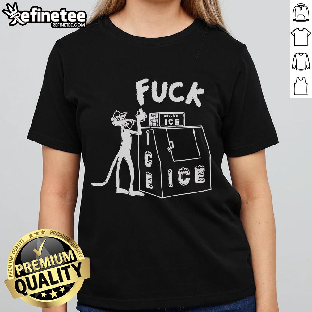 Official TV Dad Fuck Ice Ladies Tee featuring a bold graphic design, perfect for casual wear and fan merchandise.