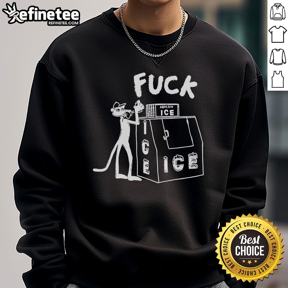 Official TV Dad Fuck Ice Sweatshirt featuring bold graphic design, perfect for fans of humorous casual wear.