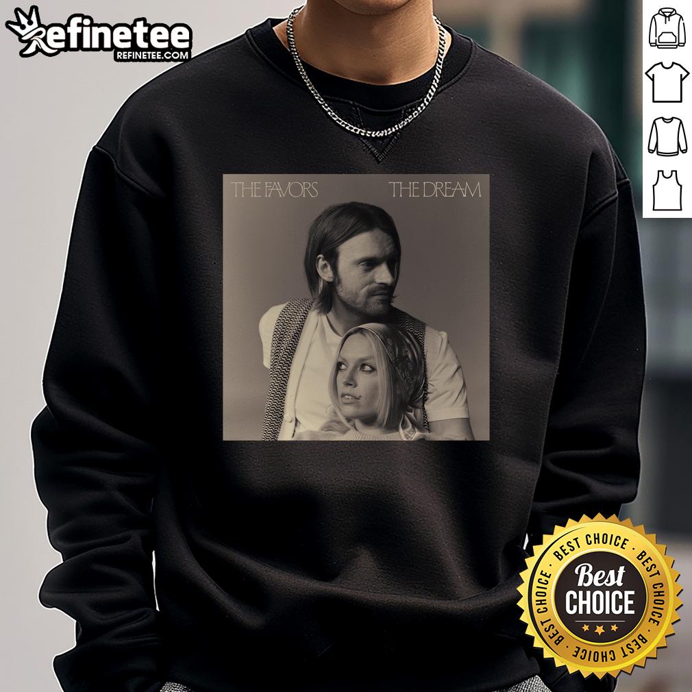 Official The Favors The Dream Album Sweatshirt featuring vibrant graphics and a stylish design for music fans.