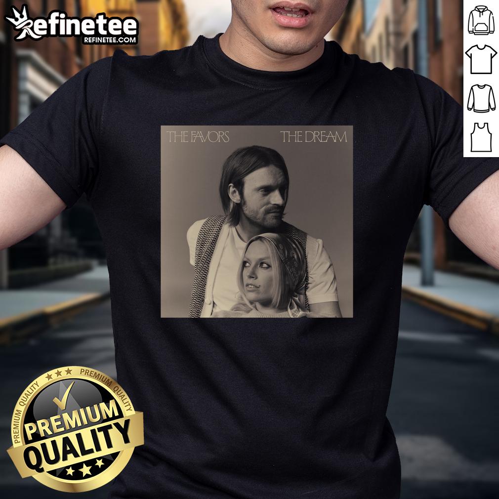 Official The Favors The Dream Album T-Shirt featuring vibrant artwork and album details, perfect for fans and collectors.