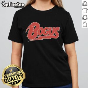 Official The Monster Squad Bogus Ladies Tee featuring classic horror movie characters in a stylish design.