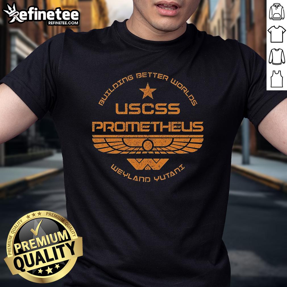 Official Uscss Prometheus T-Shirt featuring iconic design and logo, perfect for fans of the sci-fi film franchise.