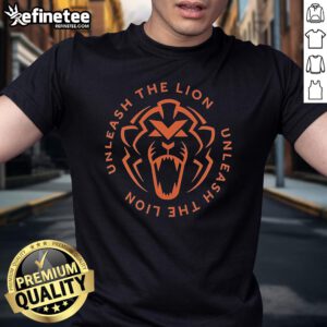 Official Unleash The Lion T-Shirt featuring a bold lion graphic, perfect for wildlife enthusiasts and fashion lovers.