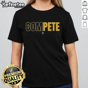 Alt Text: Original Compete Dead Friar Society Ladies Tee in stylish design, perfect for casual wear and fan apparel.