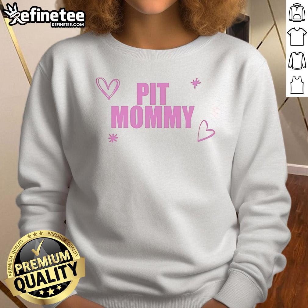 Original Emo Nite Pit Mommy Heart Sweatshirt in black, featuring a stylish heart graphic and cozy design for fans.