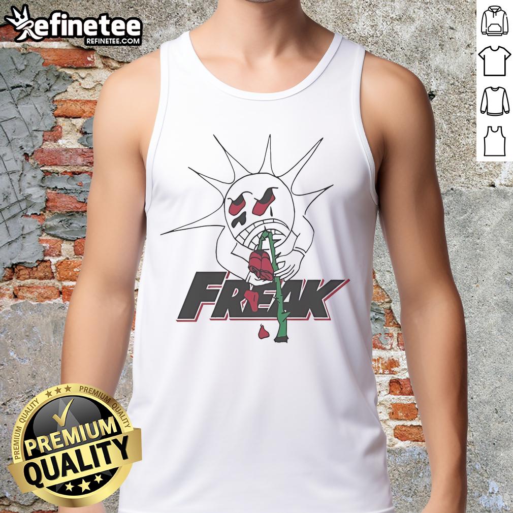 Alt Text: Original Freak The World Ted1 Rose Tank Top featuring a stylish design, perfect for casual summer outfits.