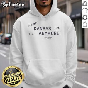 Original Rolemodel Camp Kansas Anymore hoodie featuring a stylish design and comfortable fit for casual wear.