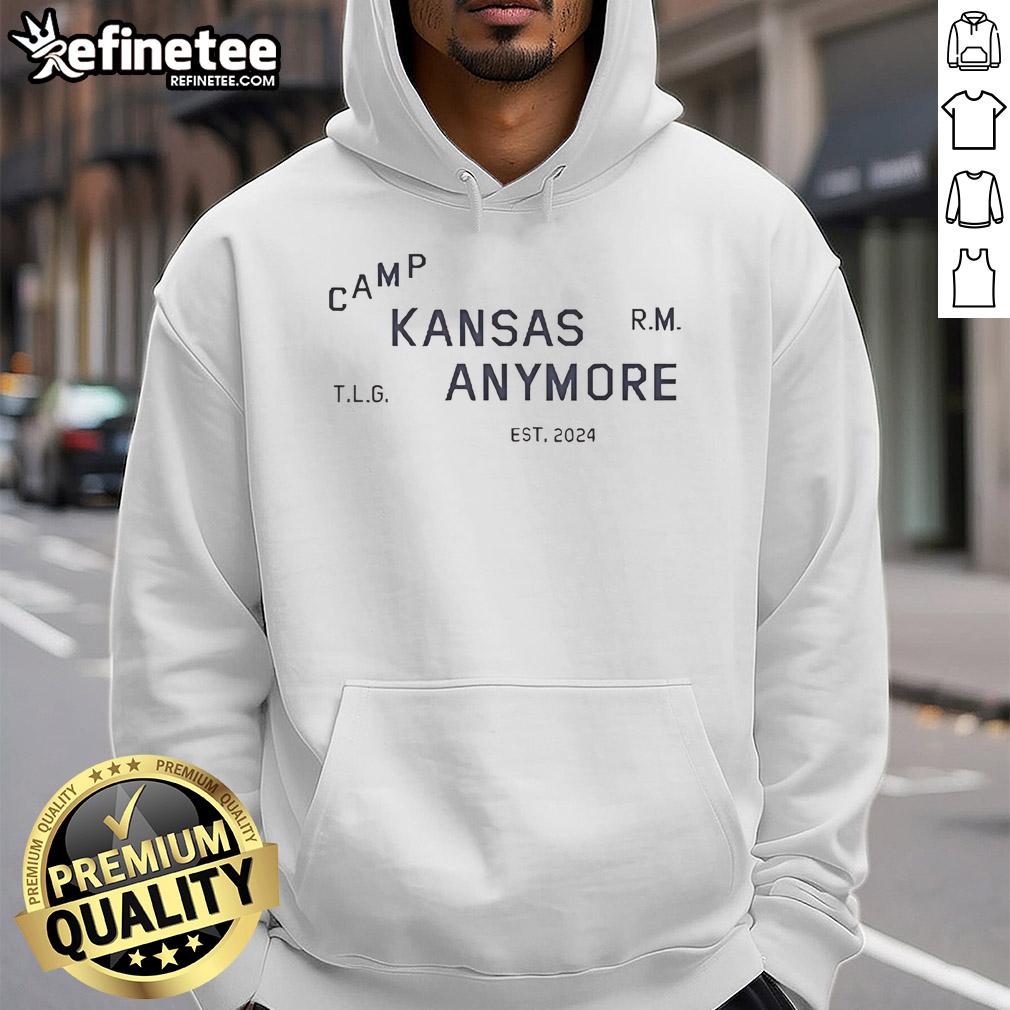 Original Rolemodel Camp Kansas Anymore hoodie featuring a stylish design and comfortable fit for casual wear.