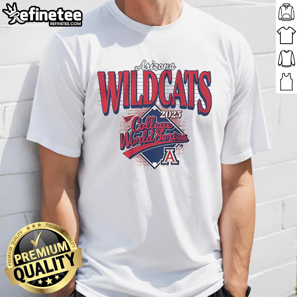 Premium Arizona Baseball 2025 College World Series T-Shirt featuring vibrant graphics and comfortable fit, perfect for fans.