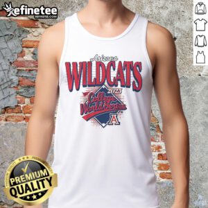 Premium Arizona Baseball 2025 College World Series tank top featuring vibrant team colors and stylish design.