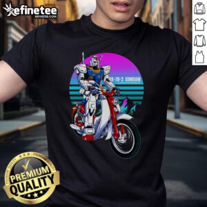 Awesome Ax-78-2 Gundam First Rider T-Shirt featuring a vibrant graphic of the iconic Gundam design.