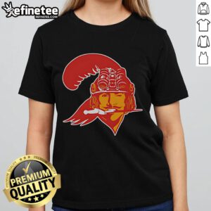 Alt Text: Awesome Tactical OTX Tampa Bay Bucs Ladies Tee in red, featuring team logo and stylish design for women.