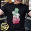 Alt Text: Cute Rainbow Sloth Stack T-Shirt featuring colorful sloths stacked playfully on a vibrant background.