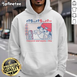 Cute Rappa Dog, the Hip Hop Hero, 1996 hoodie featuring a playful dog in hip-hop style, perfect for dog lovers.