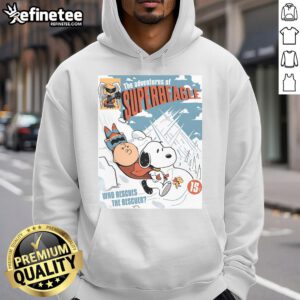 Alt Text: Cute Adventures of Superbeagle Snoopy Peanuts hoodie featuring a playful design and vibrant colors for dog lovers.