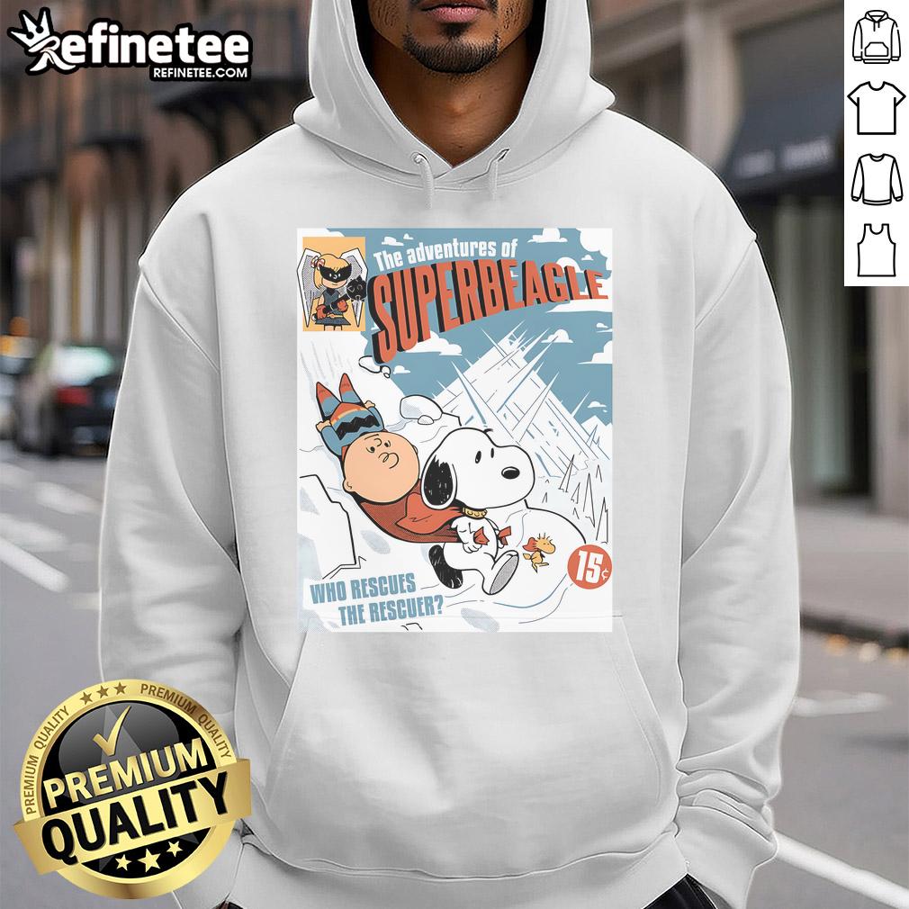 Alt Text: Cute Adventures of Superbeagle Snoopy Peanuts hoodie featuring a playful design and vibrant colors for dog lovers.