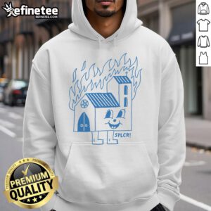 Funny Burning Church Hoodie featuring a humorous design with flames and playful text, perfect for unique fashion statements.