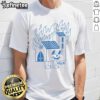 Funny Burning Church T-Shirt featuring a humorous graphic of a church on fire, perfect for comedy lovers and unique fashion.