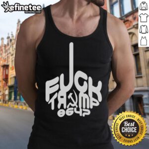 Hot-Fck-Trump-8647 tank top featuring bold anti-Trump graphic design, perfect for making a statement in casual wear.