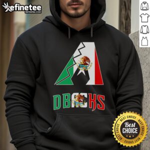Alt Text: Nice Arizona D-Backs Mexico logo hoodie showcasing vibrant design and team spirit for fans and collectors.
