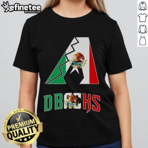 Stylish Arizona D-Backs Mexico logo ladies tee, perfect for fans showcasing team spirit and vibrant design.