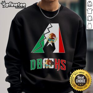Nice Arizona D-Backs Mexico logo sweatshirt featuring vibrant colors and stylish design for baseball fans.