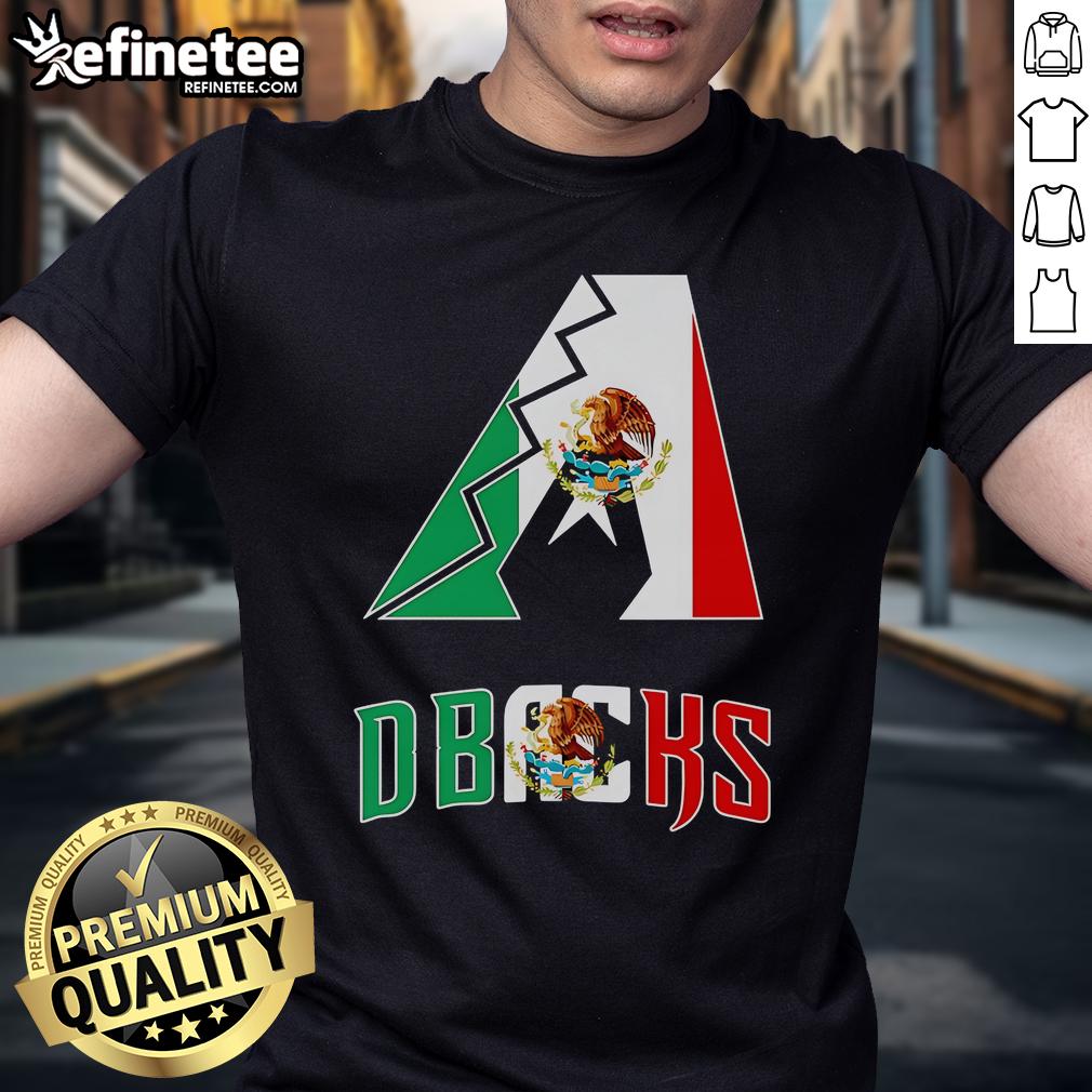 Nice Arizona D-Backs Mexico logo t-shirt featuring vibrant colors and unique design for baseball fans.